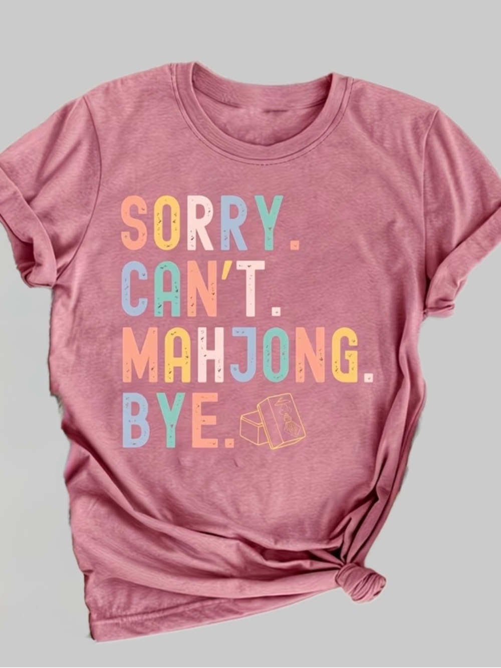 SUPER FUN SOFT AND COMFY MAHJONG WOMEN’S TEE!